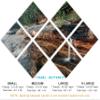 102 x 68 TOTAL - Miners Beach Canvas Print Wall Art dramatic 7 Panel Butterfly Split Elliot Falls Lakeshore, Michigan view 2