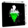 24 x 16 - Green Cocktail Ice Vapor Canvas Print, Art for Wall Decor, Interior design view 3
