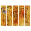 120 x 60 TOTAL - Flags World Map Canvas Print - 5 Panel Split Wall Art. World Countries view 2