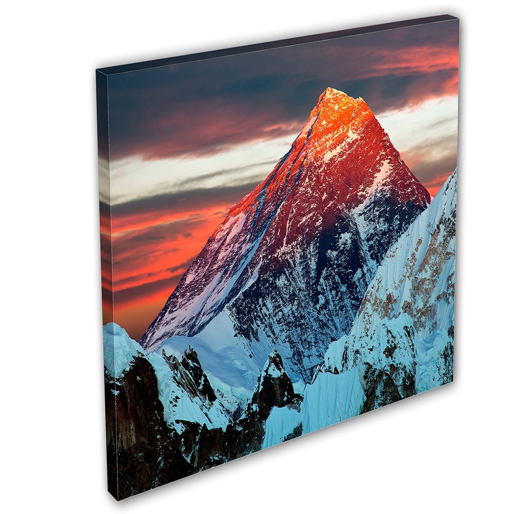 36 x 24 - Mount Everest Gokyo Ri Canvas Print Wall Art, home decor interior wall design