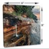45 x 30 - Miners Beach Canvas Print Wall Art dramatic Elliot Falls Lakeshore, Michigan view 3