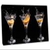 72 x 36 - Martini Drinks & Orange Canvas Print Wall Art view 1