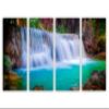 100 x 50 TOTAL - Forest Waterfall Canvas Print Wall Art. 4 Panel Split. California Park view 2