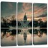 36 x 24 TOTAL - Capitol Building Wall Art Canvas Print dramatic 3 Panel Split. Washington, DC USA view 1