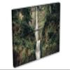 24 x 16 - Multnomah Falls Canvas Print Wall Art faded columbia river gorge waterfall view 1