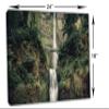 24 x 16 - Multnomah Falls Canvas Print Wall Art faded columbia river gorge waterfall view 3