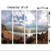60 x 30 TOTAL - Morning Ocean Coast Canvas Print - 4 Panel Split. Nature photography Wall Art print view 3