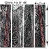 80 x 50 TOTAL - Yosemite falls Canvas Print Wall Art faded 4 Panel Split Waterfall Yosemite National Park view 3