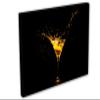 54 x 36 - Yellow Cocktail Splash Canvas Print Wall Art view 1
