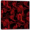54 x 36 - Chinese red Dragons Canvas Print Wall Art Chinese decor Asian wall art print view 2