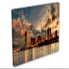 24 x 16 - Milwaukee Skyline Wall Art Canvas Print golden hour Milwaukee city Wisconsin view 1