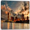 24 x 16 - Milwaukee Skyline Wall Art Canvas Print golden hour Milwaukee city Wisconsin view 2