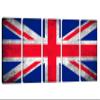 75 x 36 TOTAL - United Kingdom, British Flag Grunge Canvas Print Wall Art 5 Panel Split, Flag home decor view 1