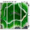 64 x 40 TOTAL - Agate Slice Wall Art Canvas Print green 4 Panel Split agate stone slice wall art print view 3