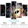 80 x 42 TOTAL - Carnival Mask, Feathers Canvas Print. 5 Panel Diamond Split Wall Art view 2