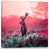 24 x 16 - Pink deer in morning sun Canvas Print Wall Art. Wildlife Photography print view 2