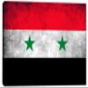 24 x 16 - Syria Flag Grunge Canvas Print Wall Art. Country Flag Art home decor view 2