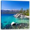 24 x 16 - Lake Tahoe Wall Art Canvas Print, home wall decor, Landscape interior design view 2