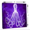 18 x 12 - Lord Bodner Octopus Canvas Print Wall Art, Purple, Kraken Room wall decor view 3