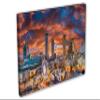 24 x 16 - Atlanta, Georgia Wall Art Canvas Print orange blue skies Atlanta City GA view 1