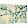120 x 60 TOTAL - Feded Cherry Tree Blossom, Zen Canvas Print. 4 Panel Split Wall Art view 1