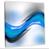 24 x 16 - Abstract Art Blue Wave Canvas Print Wall Art. Abstract Wave Print, Abstract art print view 1