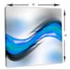 24 x 16 - Abstract Art Blue Wave Canvas Print Wall Art. Abstract Wave Print, Abstract art print view 3