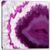 24 x 16 - Purple Geode Canvas Print Wall Art Brazilian geode, agate stone slice art view 2
