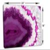 24 x 16 - Purple Geode Canvas Print Wall Art Brazilian geode, agate stone slice art view 3