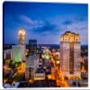 54 x 36 - Winston-Salem NC Skyline Canvas Print Wall Art, Home decor, interior design view 2
