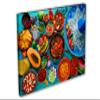 24 x 16 - Mexican Food & blue hat Wall Art Canvas Print. Colorful foods kietchen decor view 1