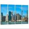60 x 30 TOTAL - Manhattan, New York Skyline Canvas Print - 4 Panel Split Wall Art view 1