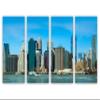60 x 30 TOTAL - Manhattan, New York Skyline Canvas Print - 4 Panel Split Wall Art view 2