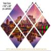 102 x 68 TOTAL - Harrisburg PA Canvas Print Wall Art purple pink sky 7 Panel Butterfly Split Harrisburg, Pennsylvania view 3