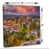 48 x 32 - Santa Fe, NM Canvas print Wall Art with orange skies Santa Fe, New Mexico view 3