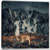 36 x 24 - Aspen Colorado Canvas Print Wall Art dramatic Aspen, CO city wall art print view 2