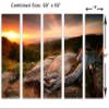 90 x 60 TOTAL - Shenandoah National Park Wall Art Canvas Print 5 Panel Split, home decor, house wall decor view 3