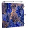 24 x 16 - Abstract Marble Canvas Print Wall Art Purple Blue & Gold Liquid Marble Decor view 3
