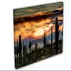 18 x 12 - Sonoran Desert Arizona Sunset Wall Art Canvas Print, home interior design view 1