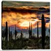 18 x 12 - Sonoran Desert Arizona Sunset Wall Art Canvas Print, home interior design view 2