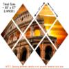 85 x 57 TOTAL - Rome, Italy Colosseum Canvas Print - 7 Panel Butterfly Split Wall Art Landmark Giclee for wall decor view 3