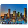 72 x 36 - Baltimore inner harbor Canvas Print Wall Art Maryland wall decor interior design view 2