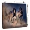 24 x 16 - Black Stallion Horses Wall Art Canvas Print, Horse Art home wall decor view 3