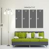 72 x 36 TOTAL - Martini Drinks & Orange Canvas Print Wall Art. 4 Panel Split view 4
