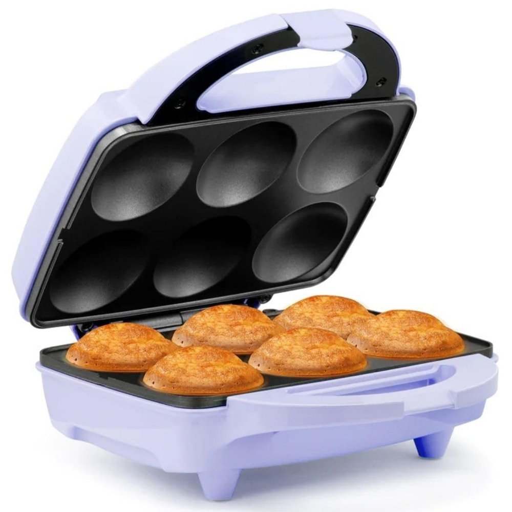 Holstein Housewares Non-Stick 6-Count Electric Cupcake Maker Machine  Bakes 6 Cupcakes, Muffins, Pizza Cups, Cinnamon Buns  Perfect for Gifts, Birthdays, Holidays, or Bake Sales, Lavender