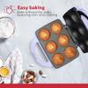Holstein Housewares Non-Stick 6-Count Electric Cupcake Maker Machine  Bakes 6 Cupcakes, Muffins, Pizza Cups, Cinnamon Buns  Perfect for Gifts, Birthdays, Holidays, or Bake Sales, Lavender view 2