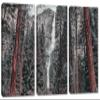 60 x 40 TOTAL - Yosemite falls Canvas Print Wall Art faded 3 Panel Split Waterfall Yosemite National Park view 1