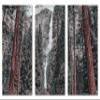 60 x 40 TOTAL - Yosemite falls Canvas Print Wall Art faded 3 Panel Split Waterfall Yosemite National Park view 2
