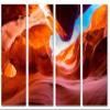 64 x 40 TOTAL - Antelope Canyon Canvas Print Wall Art 4 Panel Split Arizona, Antelope Canyon Photo Print view 2