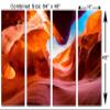 64 x 40 TOTAL - Antelope Canyon Canvas Print Wall Art 4 Panel Split Arizona, Antelope Canyon Photo Print view 3